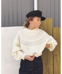 CABLE KNIT PULLOVER