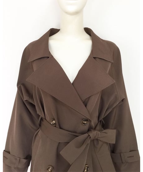 BACK PLEATS TRENCH