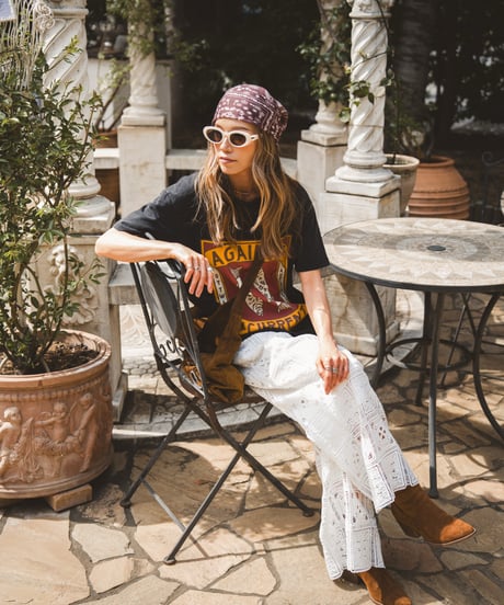 SUNLIT SQUARE LACE PANTS