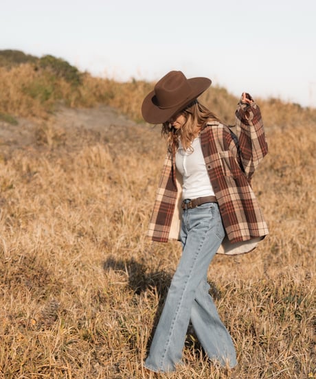 EVERYDAY CHECK OVERSHIRT - BROWN