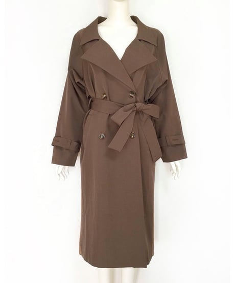 BACK PLEATS TRENCH