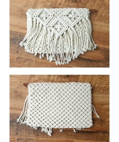MACRAME CRUTCH BAG