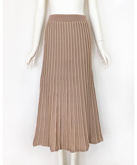 PLEATED KNIT SK