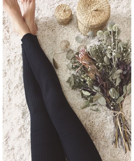 RIB KNIT LEGGINGS