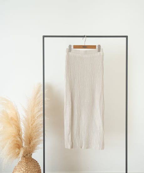 RIB KNIT SKIRT