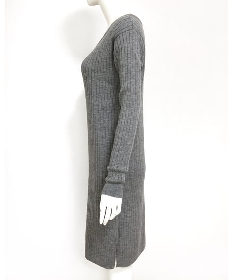 V/N RIB KNIT OP