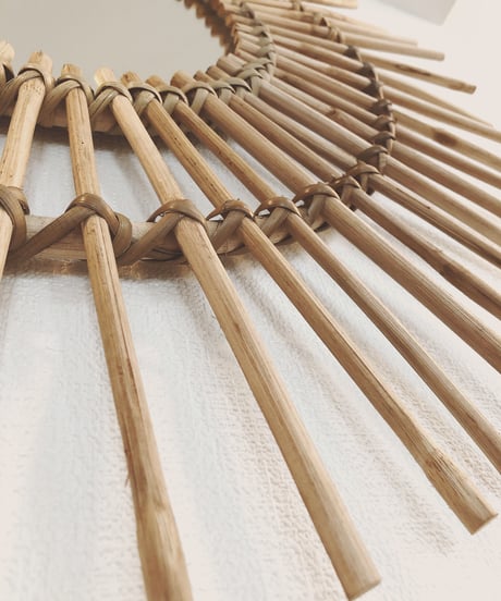 RATTAN WALL MIRROR
