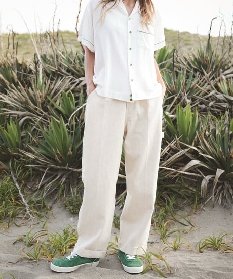 BEN ROY -  CARPENTER BAGGY PLEATED PANTS