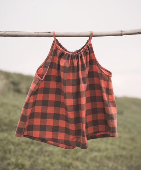 BUFFALO CHECK TIE-BACK TOP