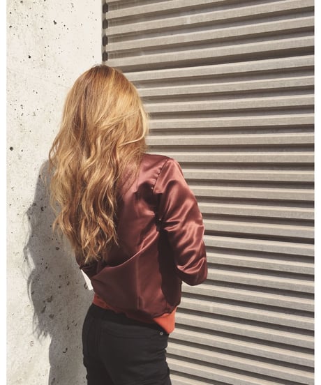 SATIN MA-1 BLOUSON