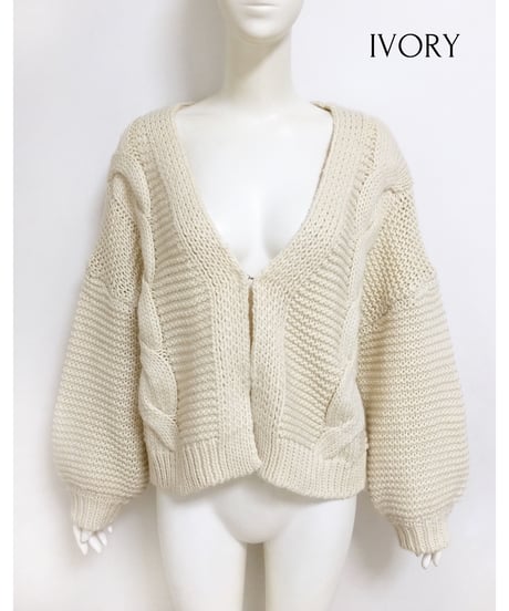 CABLE KNIT CARDIGAN
