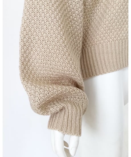 BUTTON KNIT HOODIE