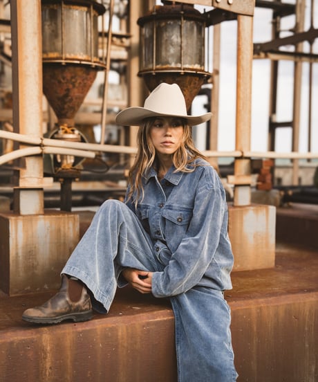 FADED BLUE CORD FIELD JACKET