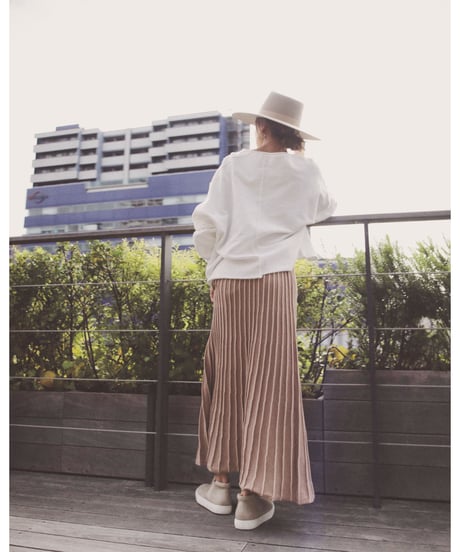 PLEATED KNIT SK