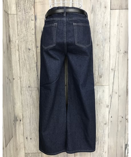 DENIM WIDE PT(ベルト付き)