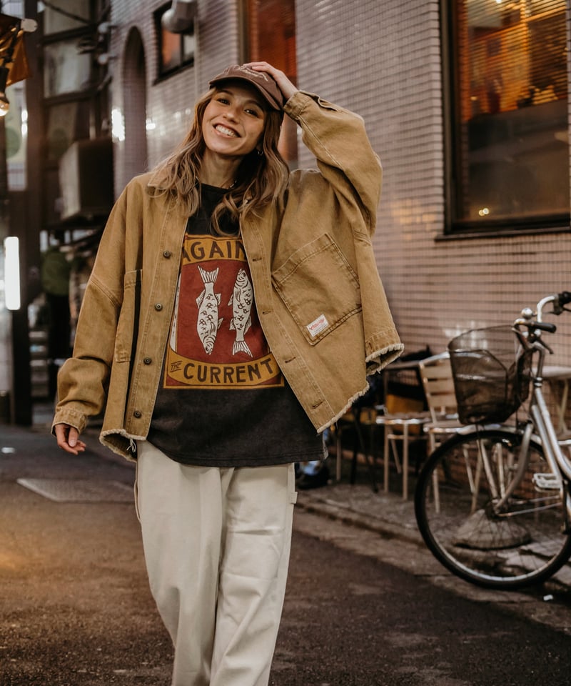 WESTON MUSTARD DENIM JACKET | Sun Vivian