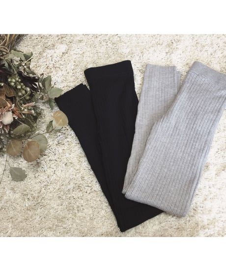 RIB KNIT LEGGINGS