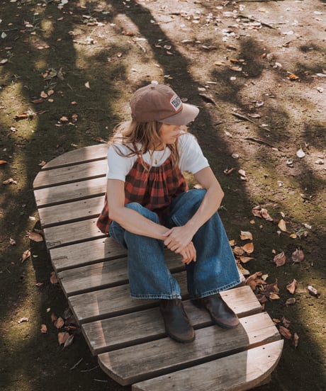 BUFFALO CHECK TIE-BACK TOP