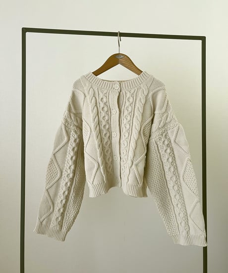 CABLE KNIT CARDIGAN