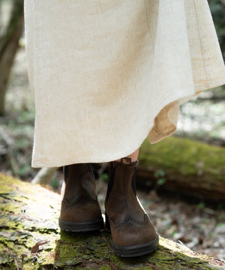 FLARE LINEN BLEND SKIRT