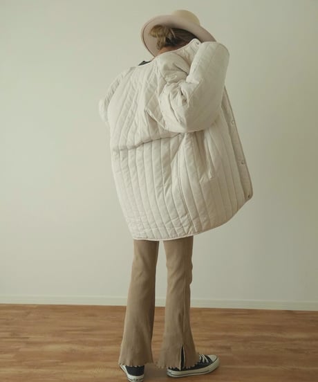VERTICAL QUILT COAT