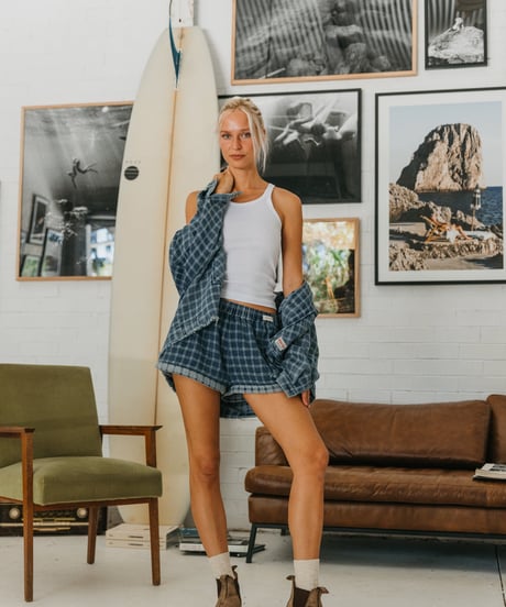 WESTON CHECKED DENIM JACKET