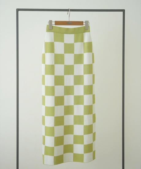 CHECKER NARROW SKIRT