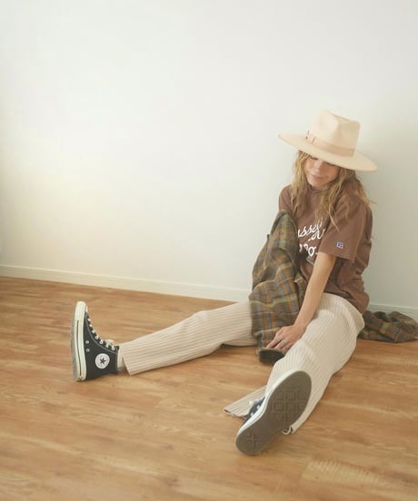 WIDE RIB KNIT PANTS