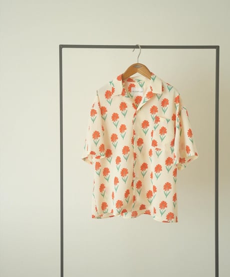 FLOWER OPEN COLLAR SHIRTS