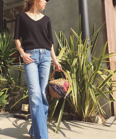 V/N RIB KNIT TOPS