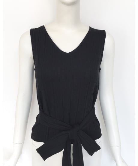NO SLEEVE RIB TOPS