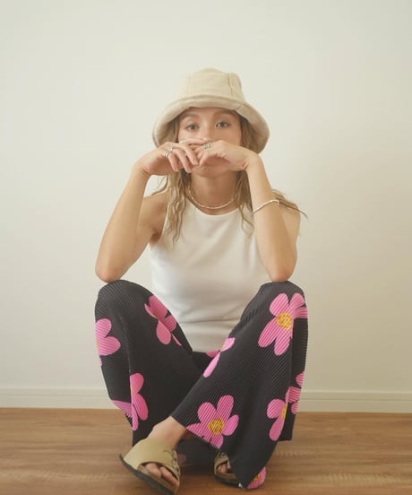 FLOWER PLEATED PT