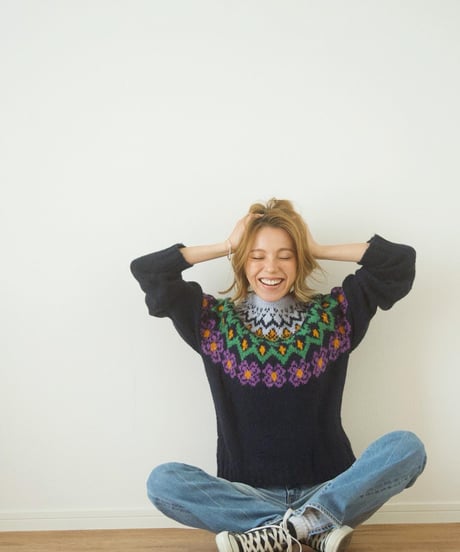 FLOWER FAIR ISLE KNIT