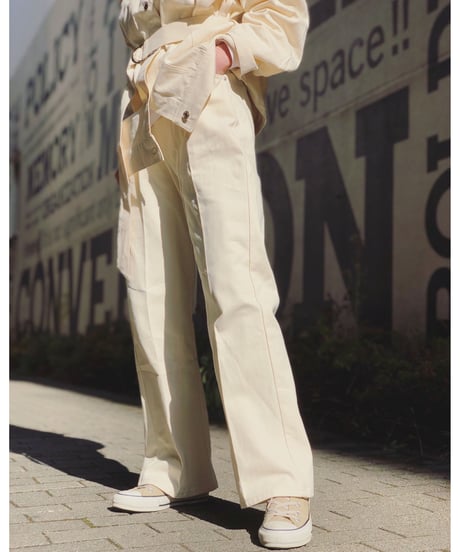TWILL WIDE PANTS