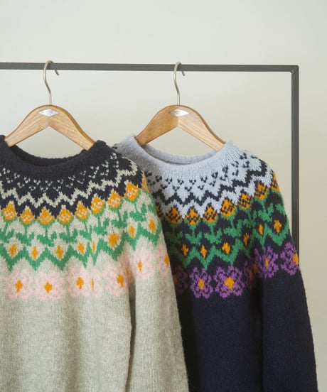 FLOWER FAIR ISLE KNIT