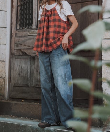 BUFFALO CHECK TIE-BACK TOP