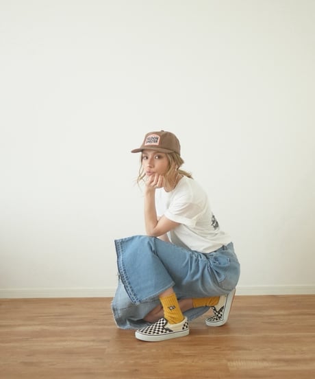 DENIM/TWILL LONG SKIRT