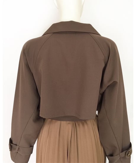 BACK PLEATS TRENCH