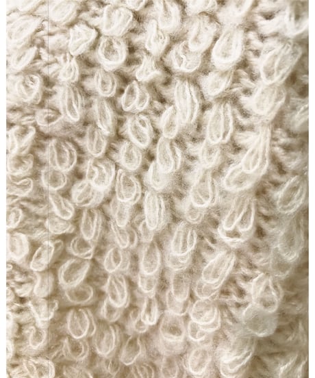 LOOP KNIT CARDIGAN (IVORY)