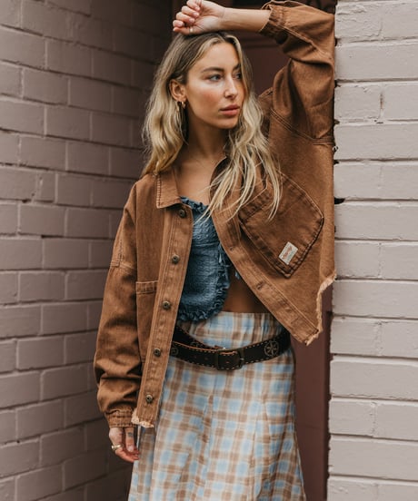 WESTON DARK BROWN DENIM JACKET