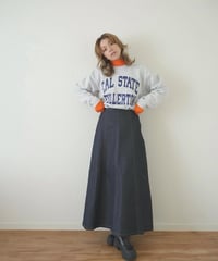 DENIM FLARE SKIRT