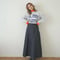 DENIM FLARE SKIRT