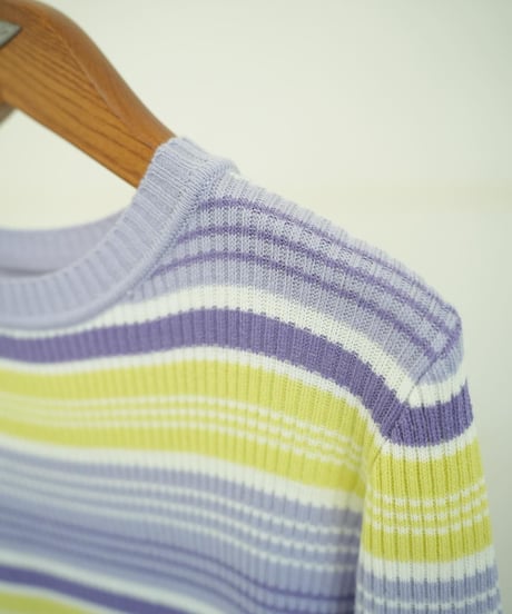 MULTI BORDER KNIT OP