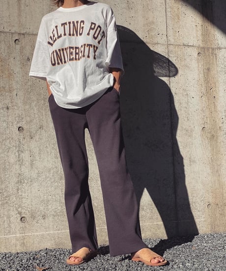RIB FLARE PANTS