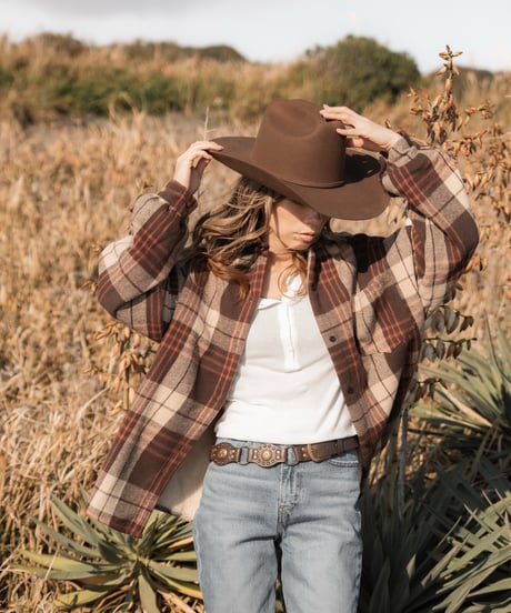 EVERYDAY CHECK OVERSHIRT - BROWN