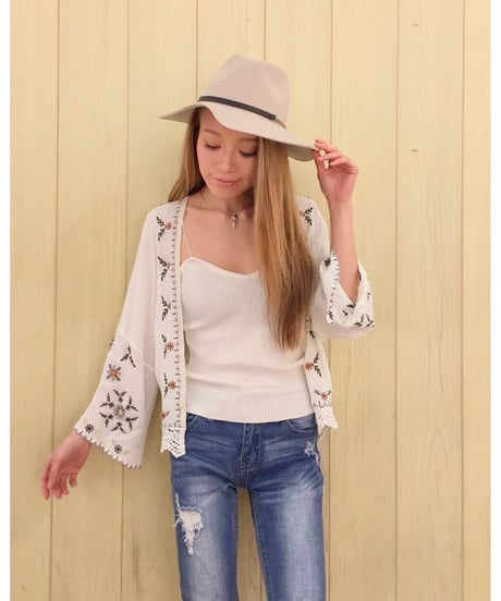 EMBROIDERY CARDIGAN
