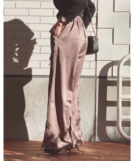 MATTE SATIN PANTS