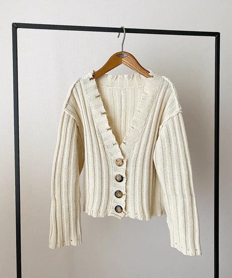 KNIT CARDIGAN×TANK DRESS