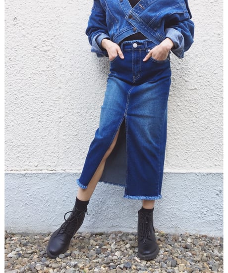 FRINGE DENIM SK