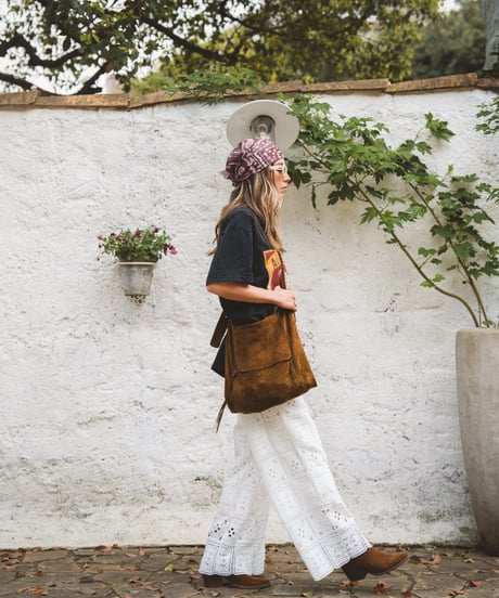 SUNLIT SQUARE LACE PANTS